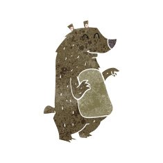Cartoon Bear N201