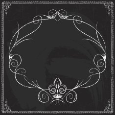 Hand-drawn line border set N47