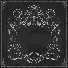 Hand-drawn line border set N49
