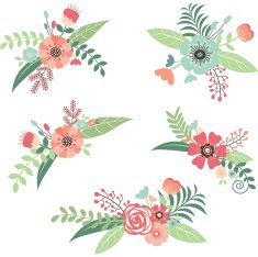 Wedding Flower Bouquet Set