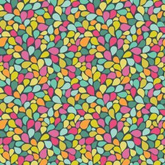 Doodle color drops seamless pattern