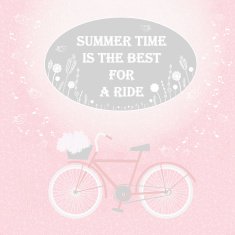 Pastel pink bicycle