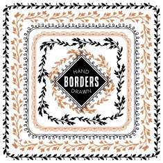 Vintage decorative nature borders N2