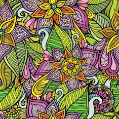 decorative floral seamless pattern N10