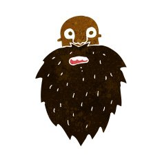 cartoon bearded man N92