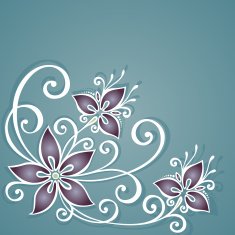 Vector Colored Floral Background Hand Drawn Texture N98
