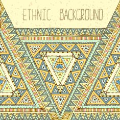 Tribal ethnic background with geometric elements N2