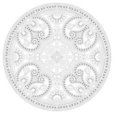 coloring book page for adults - zendala N29