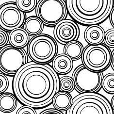 Geometric abstract seamless pattern in black and white