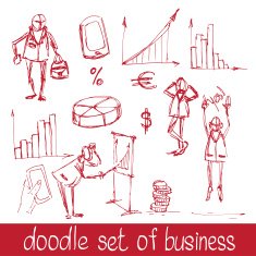 Doodle business people