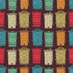 Seamless pattern with houses N10