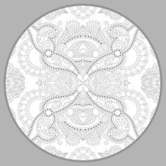 coloring book page for adults - zendala joy to older N41