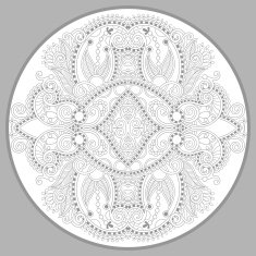 coloring book page for adults - zendala joy to older N42