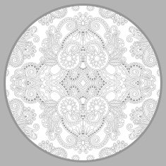 coloring book page for adults - zendala joy to older N43