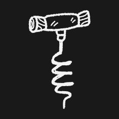 wine corkscrew doodle N7