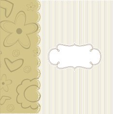 Template frame design for greeting card N45