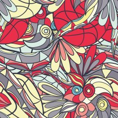 Seamless abstract hand-drawn texture N20