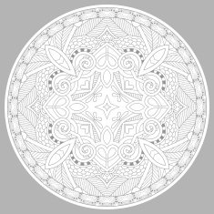 coloring book page for adults - zendala N31