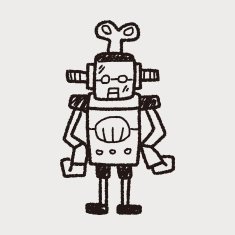 robot doodle N763