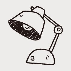 lamp doodle drawing N23
