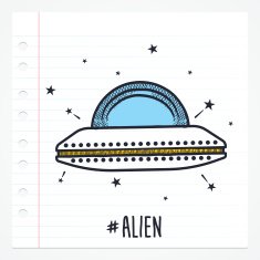Doodle Ufo Icon