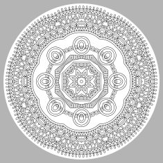 coloring book page for adults - zendala N33