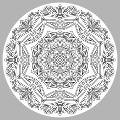 coloring book page for adults - zendala N35