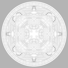 coloring book page for adults - zendala N36