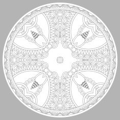 coloring book page for adults - zendala N37