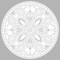 coloring book page for adults - zendala N38