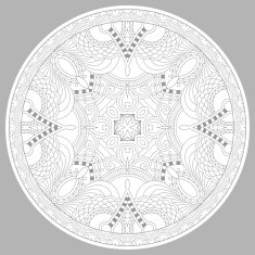 coloring book page for adults - zendala N39