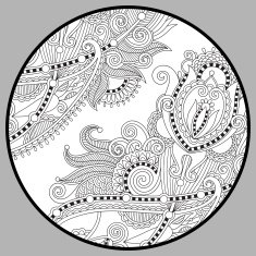 coloring book page for adults - zendala N40