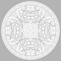 coloring book page for adults - zendala N41