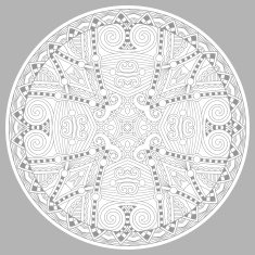 coloring book page for adults - zendala N42