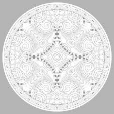 coloring book page for adults - zendala N43