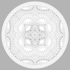 coloring book page for adults - zendala N45