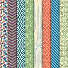 Vector Collection of Bright and Colorful Backgrounds in Masculine Colors N2