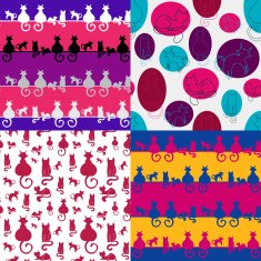 SEamless pattern with cats N7
