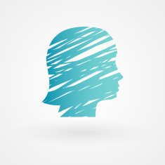 Scribble female head