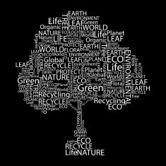 Eco Font vector set seamless pattern N3