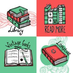 Books Design Concept Set