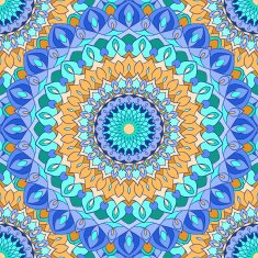 bright hand-drawing ornamental floral abstract seamless background with many details N10