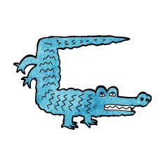 Cartoon Crocodile N156