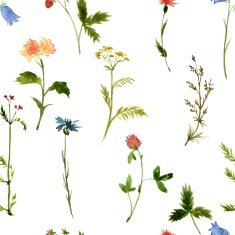 vector seamless watercolor pattern N2