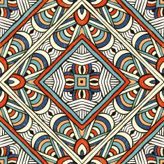 Abstract hand-drawn seamless vector pattern