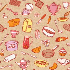 Kitchen And Cooking Seamless Pattern N2