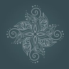 abstract floral pattern N21
