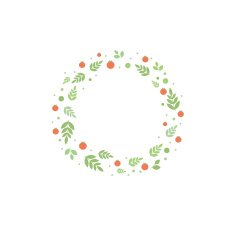 Frame with leaves and tomatoes Vector template for design