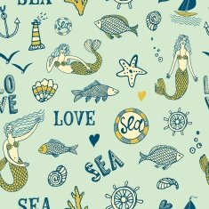 Sea seamless background N10