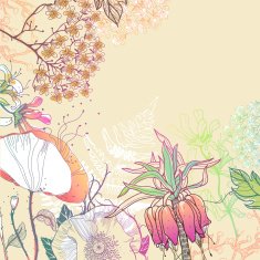 Vector floral background N6